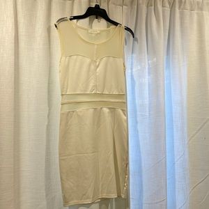 White body con mini dress